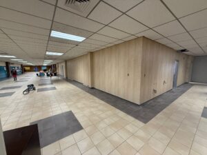 Matrix Design Group commercial wallcovering installation project