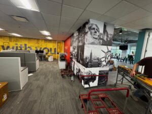 Matrix Design Group graphic installation project