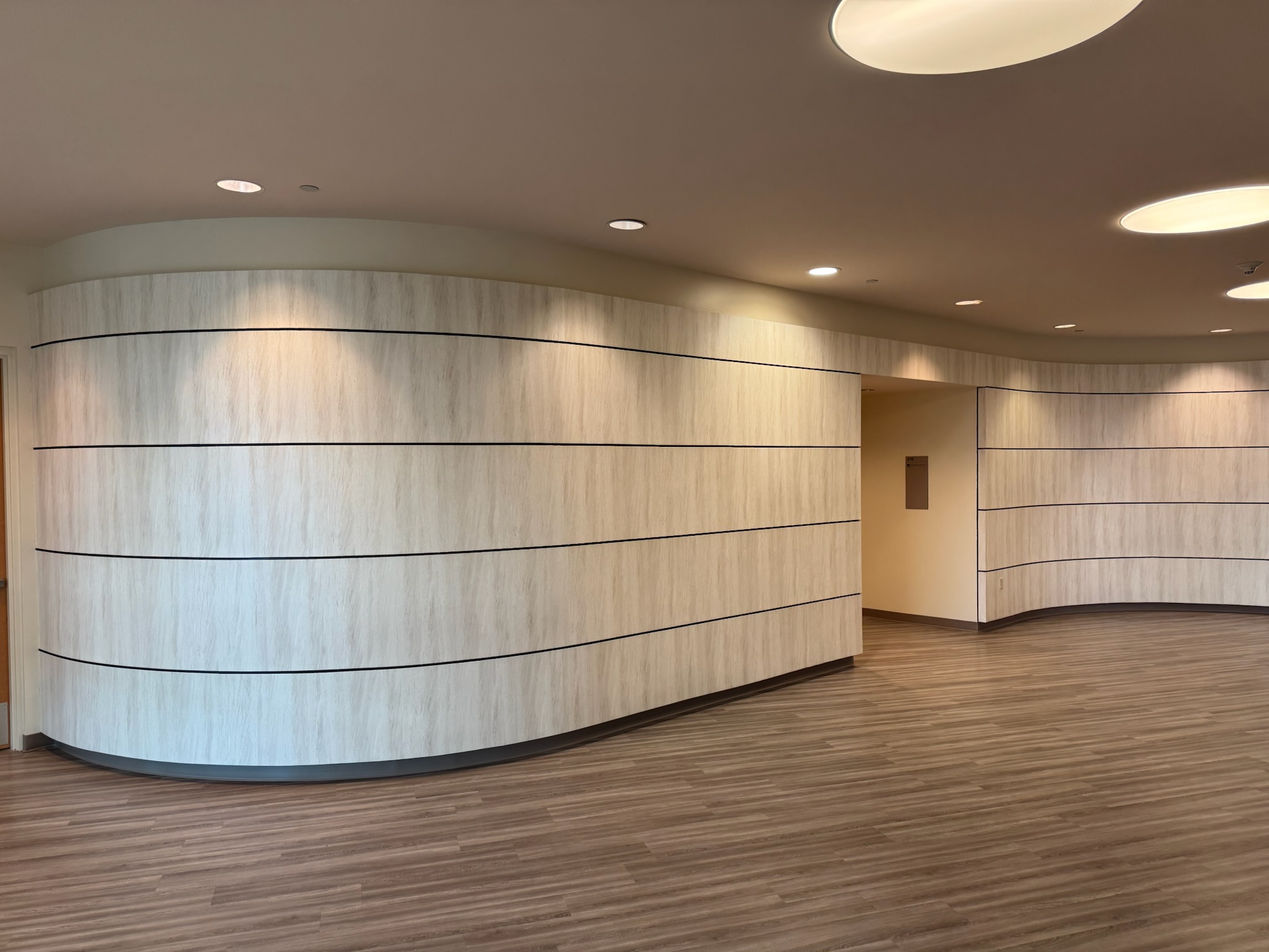 Commercial Wallcovering installation by Matrix Design Group